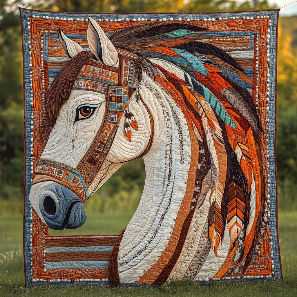 Native Horse TAI111124211 Quilt Blanket