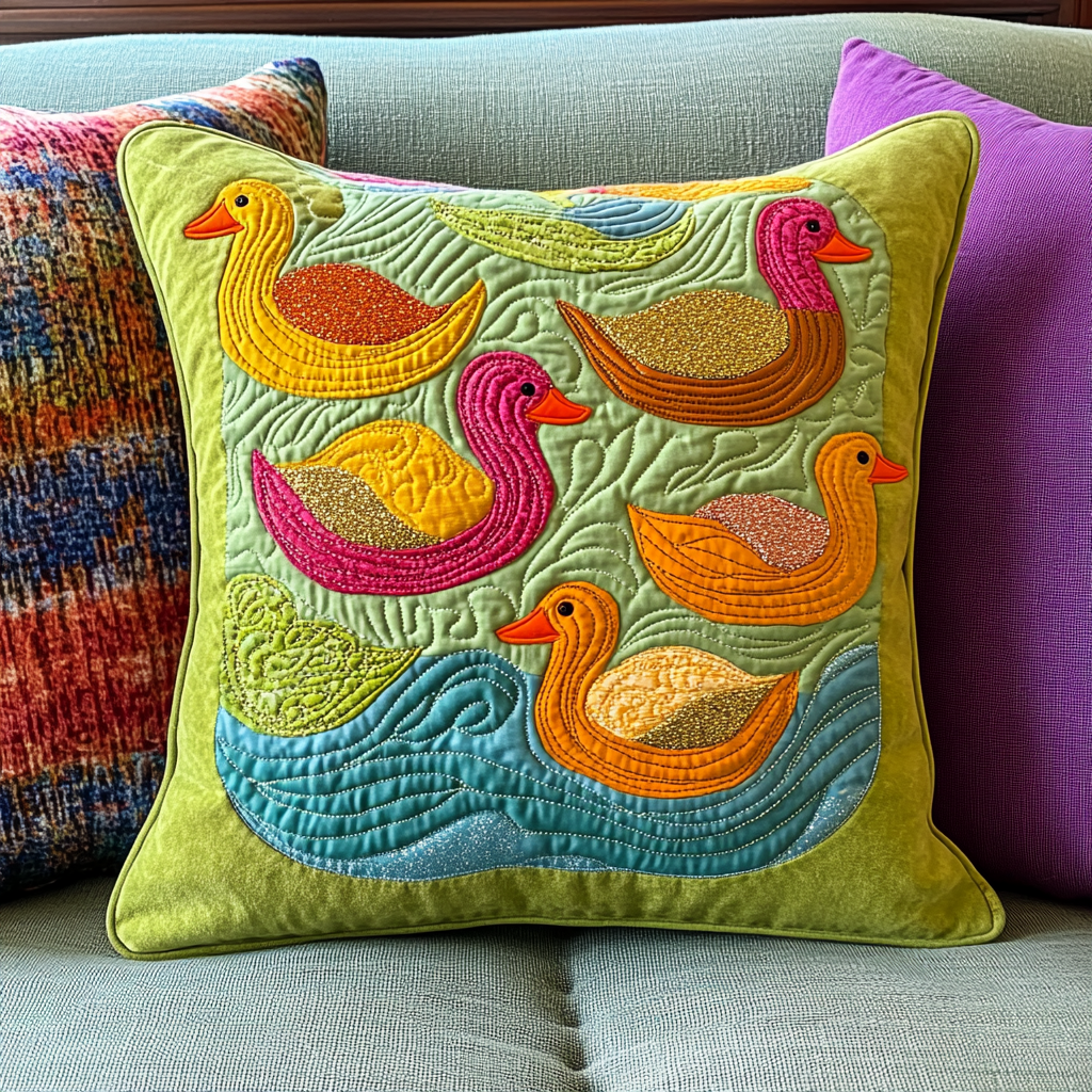 Duck DAI221024343 Quilted Pillow Case