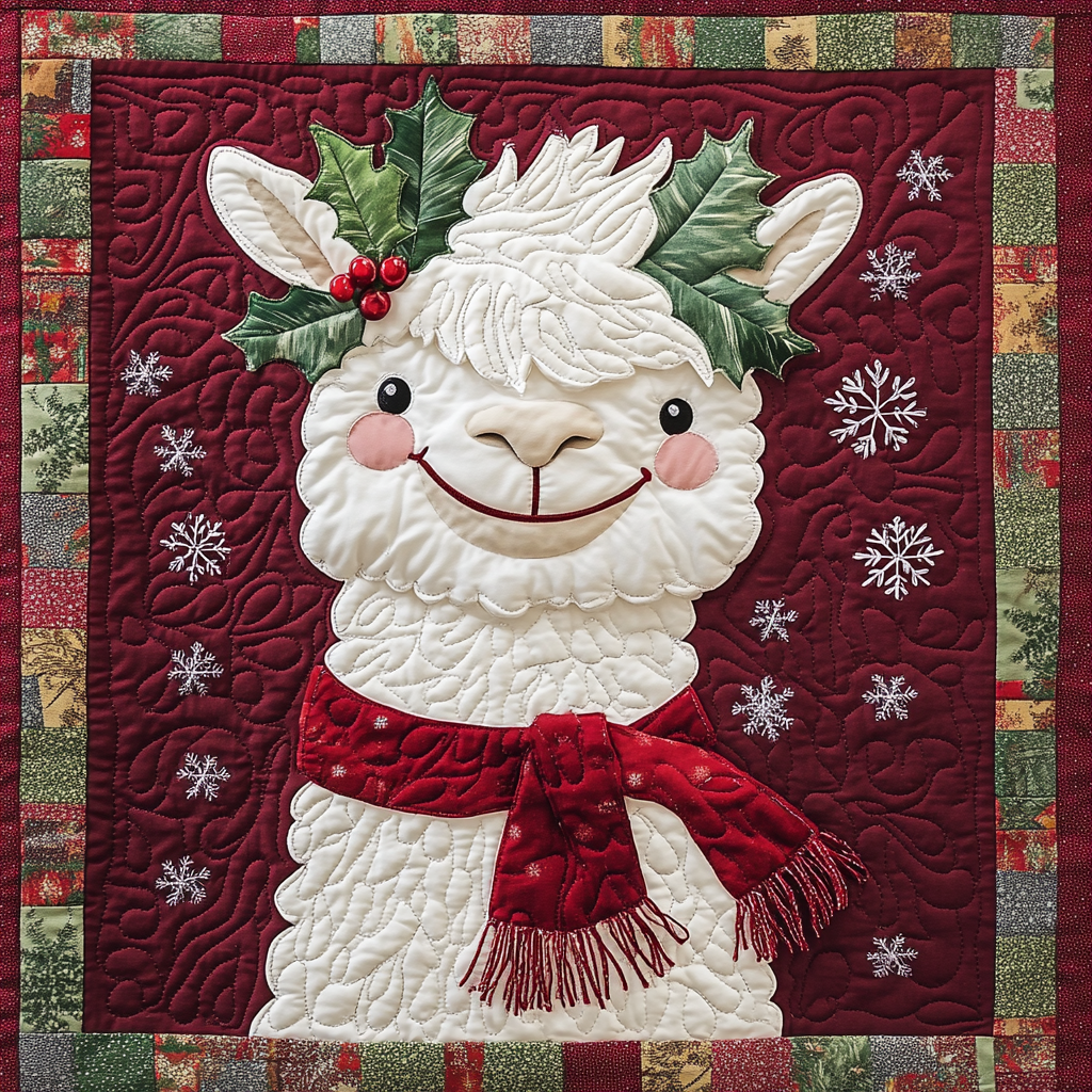 Christmas Alpaca DAI201124431 Quilt Blanket