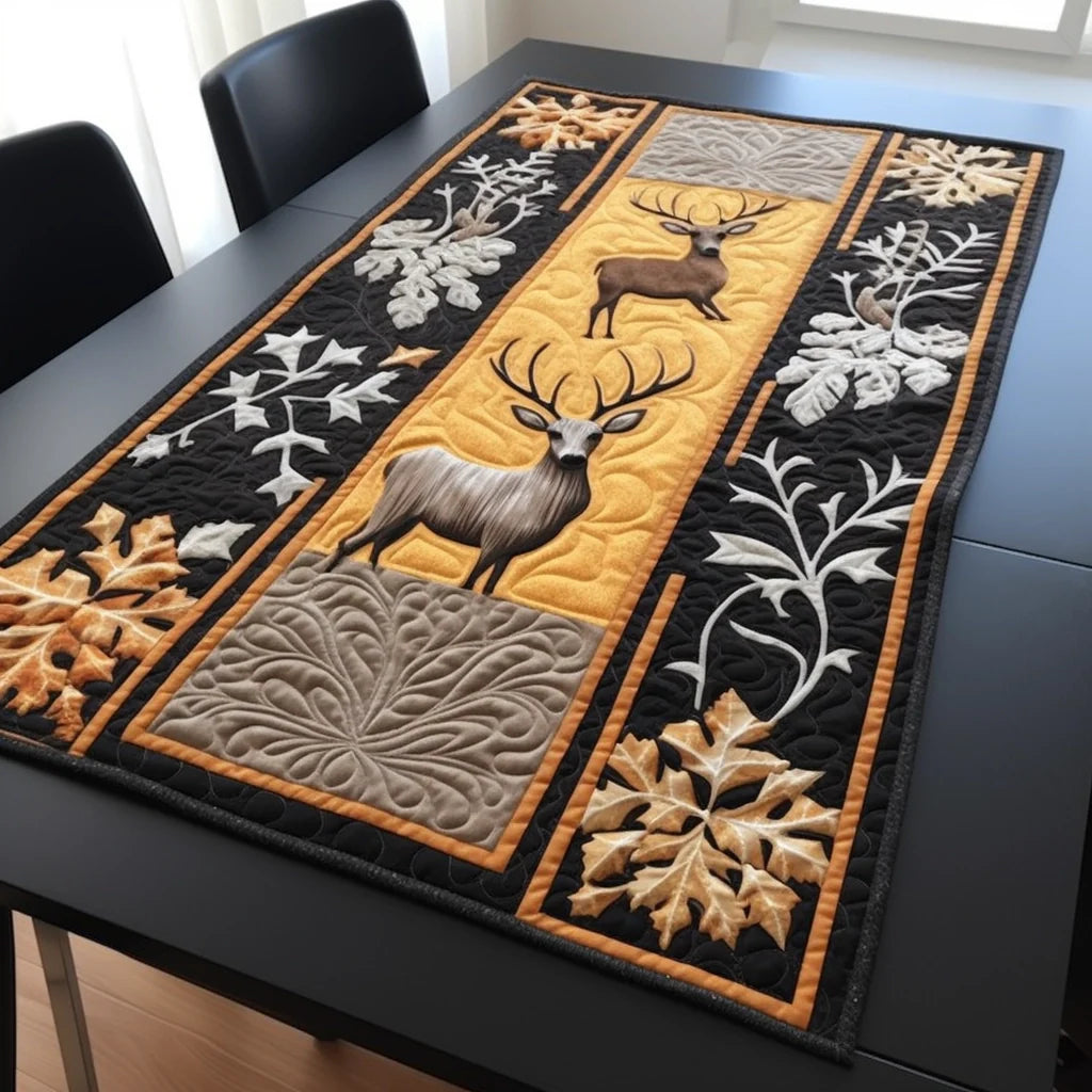 Deer TAI261223138 Quilted Table Runner