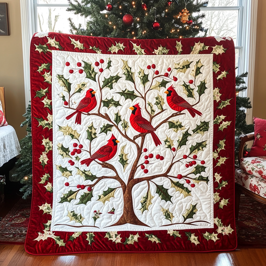 Christmas Cardinal TAI021024001 Quilt Blanket