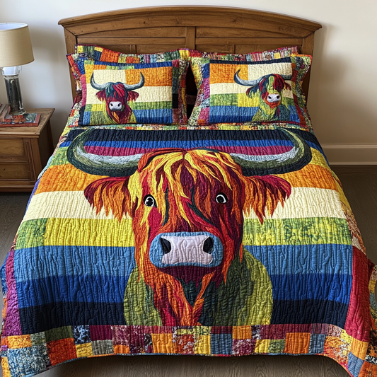 Highland Cow DAI231124111 Quilt Bedding Set