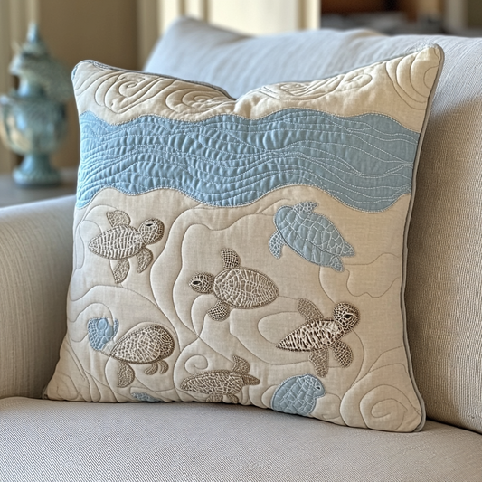 Sea Turtle TAI141124336 Quilted Pillow Case