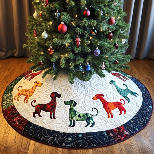 Dog DAI090924073 Quilted Tree Skirt