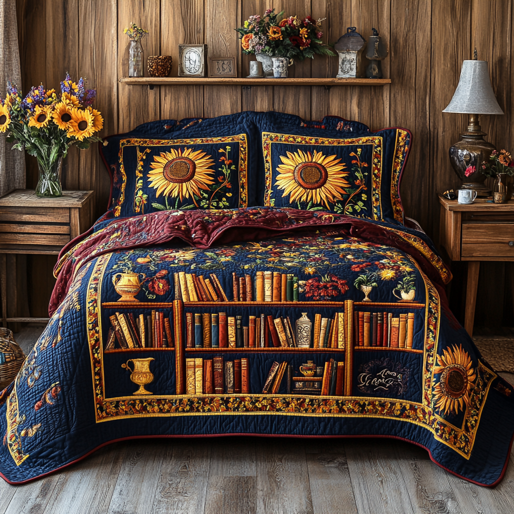 Bookcase TAI111124138 Quilt Bedding Set