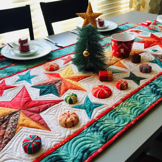 Christmas Star TAI260224361 Quilted Table Runner