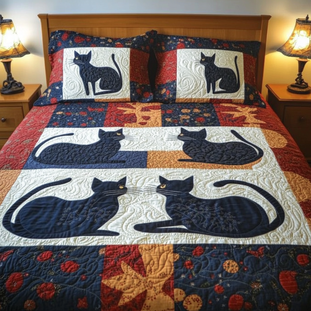 Cat DAI280824069 Quilt Bedding Set