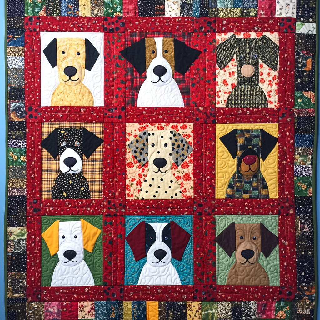 Dogs TAI040924277 Quilt Blanket