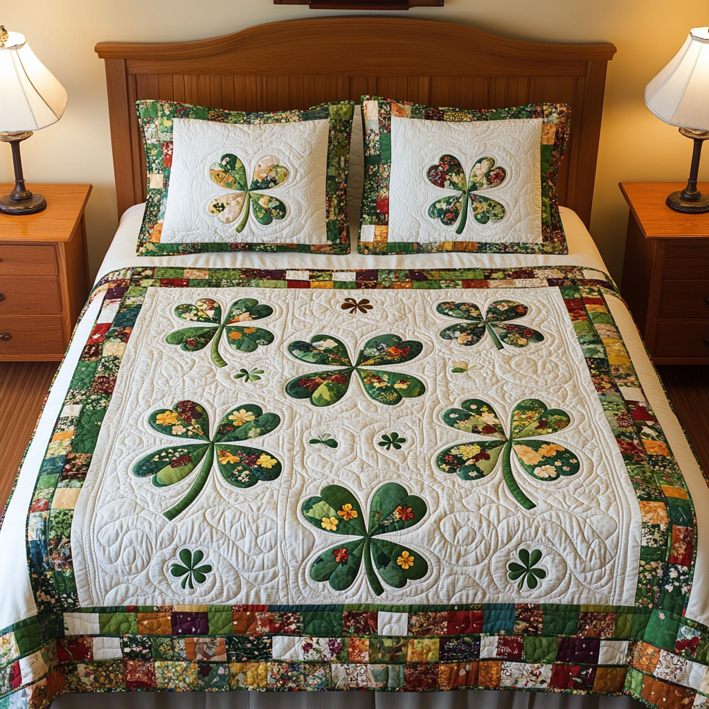 Clover DAI280824136 Quilt Bedding Set