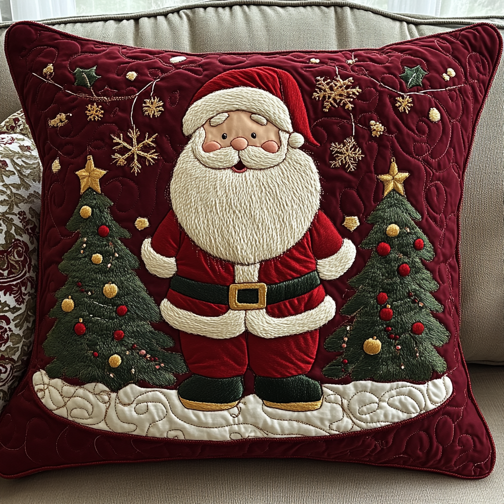 Christmas Santa TAI141124366 Quilted Pillow Case