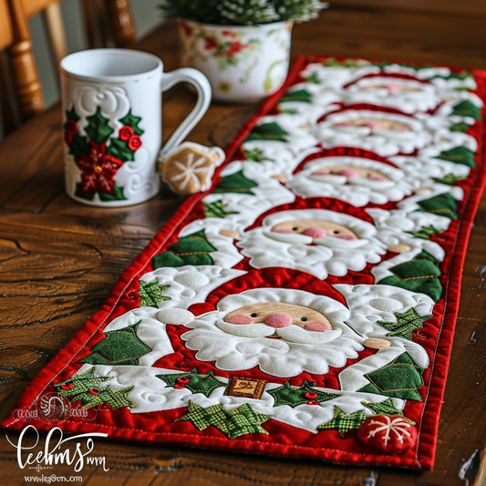 Christmas Santa TAI111124366 Quilted Table Runner