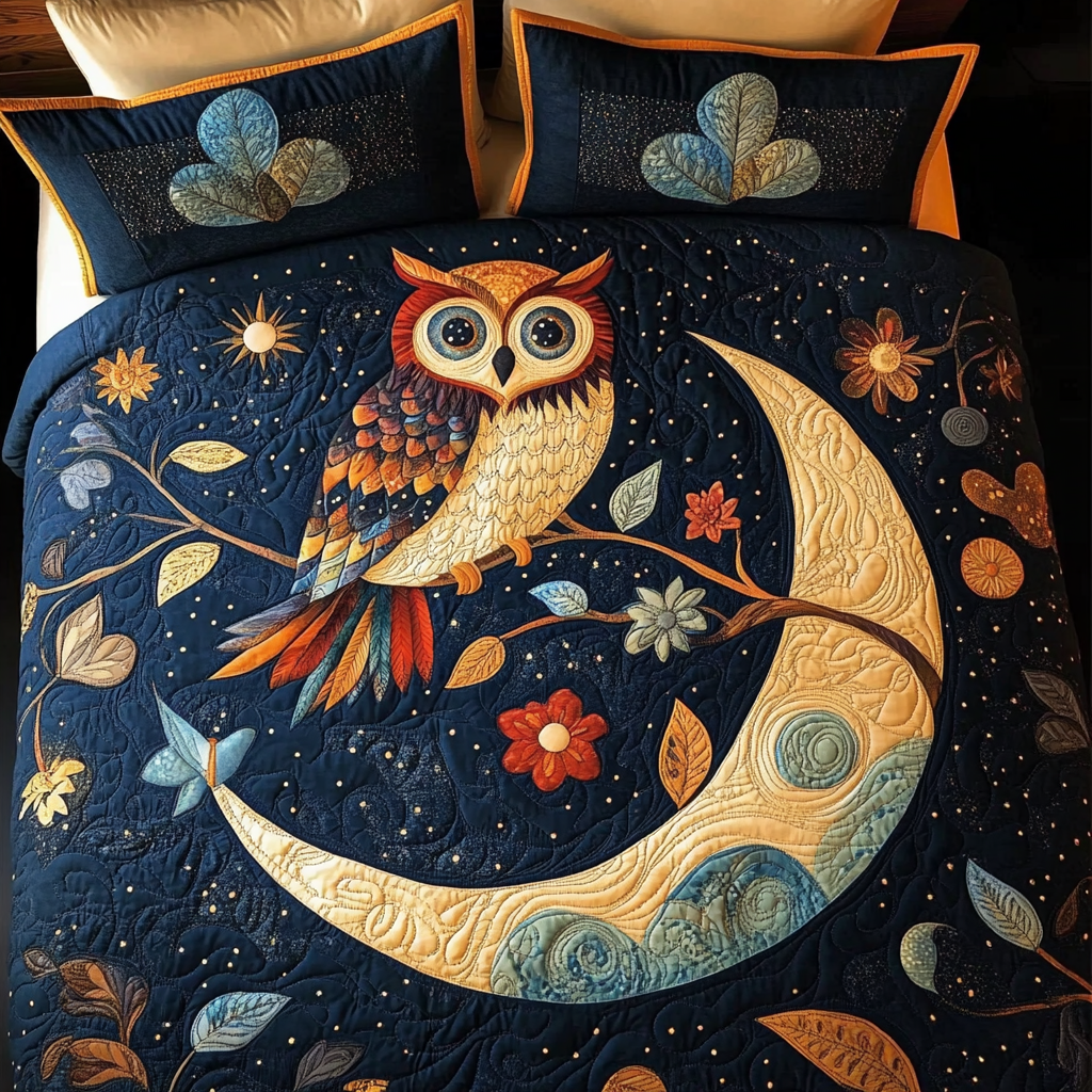 Celestial Owl DAI301224231 Quilt Bedding Set