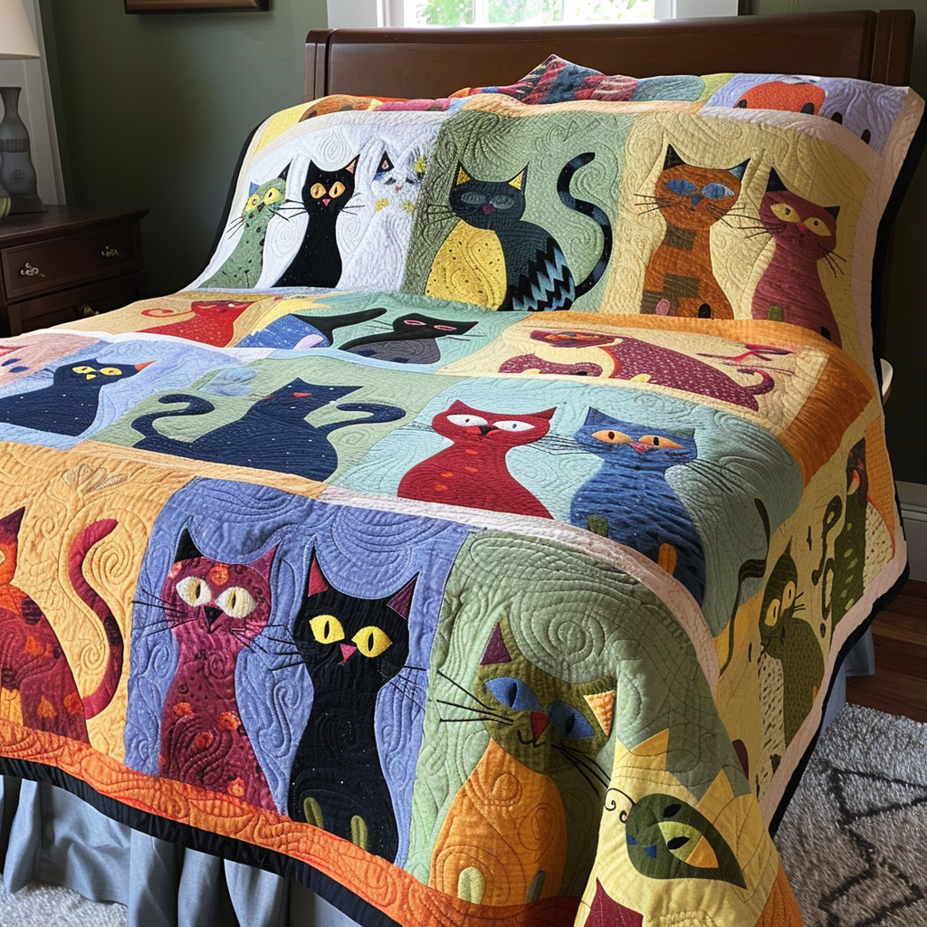 Cat TAI041024486 Quilt Blanket