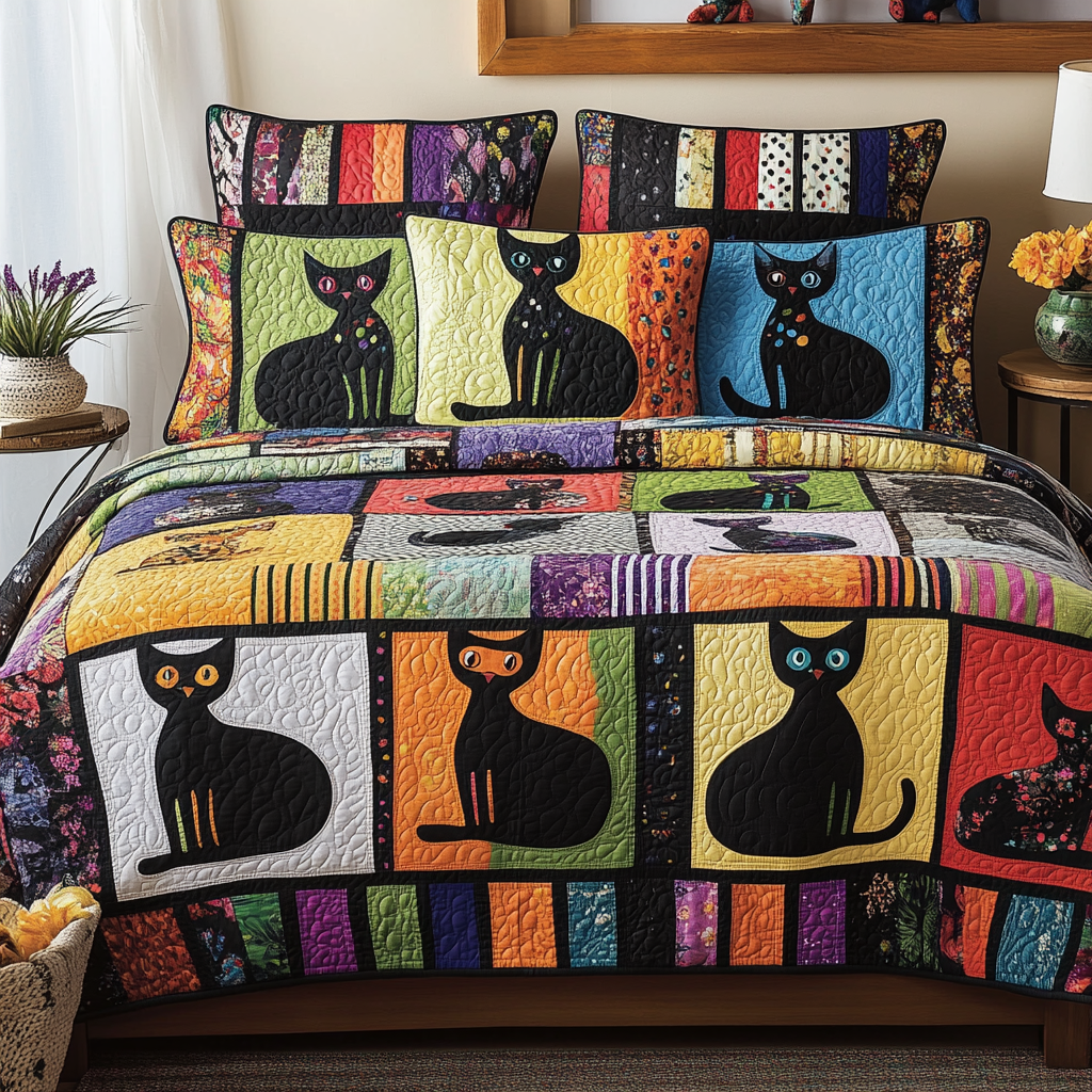 Cat TAI181024265 Quilt Bedding Set