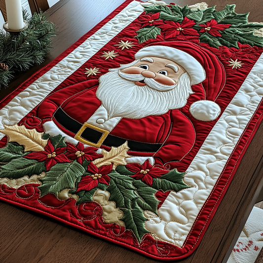 Christmas Santa TAI111124349 Quilted Table Runner