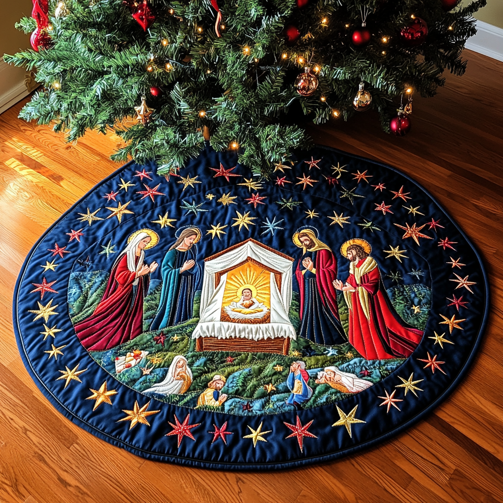 Nativity TAI021024094 Quilted Tree Skirt