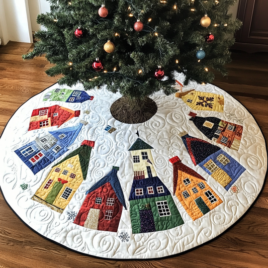 Houses DAI040924105 Quilted Tree Skirt