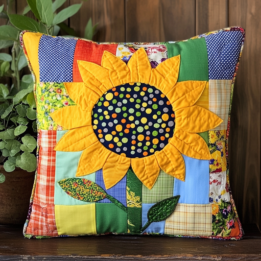 Sunflower TAI130824186 Quilted Pillow Case