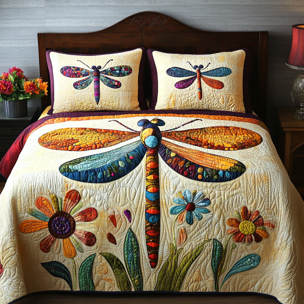 Dragonfly DAI190824315 Quilt Bedding Set