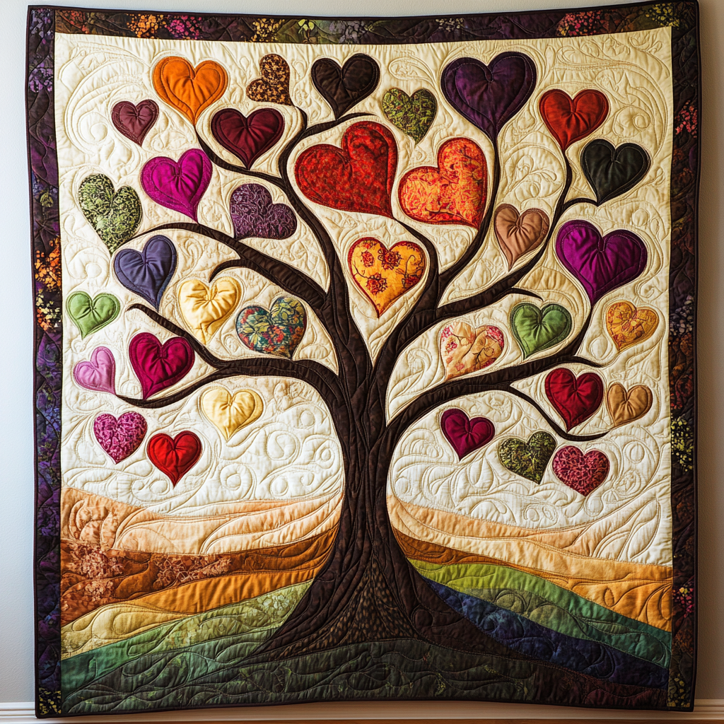 Tree Of Hearts DAI301224069 Quilt Blanket