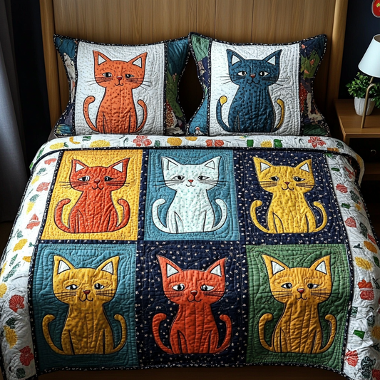 Cat DAI280824017 Quilt Bedding Set