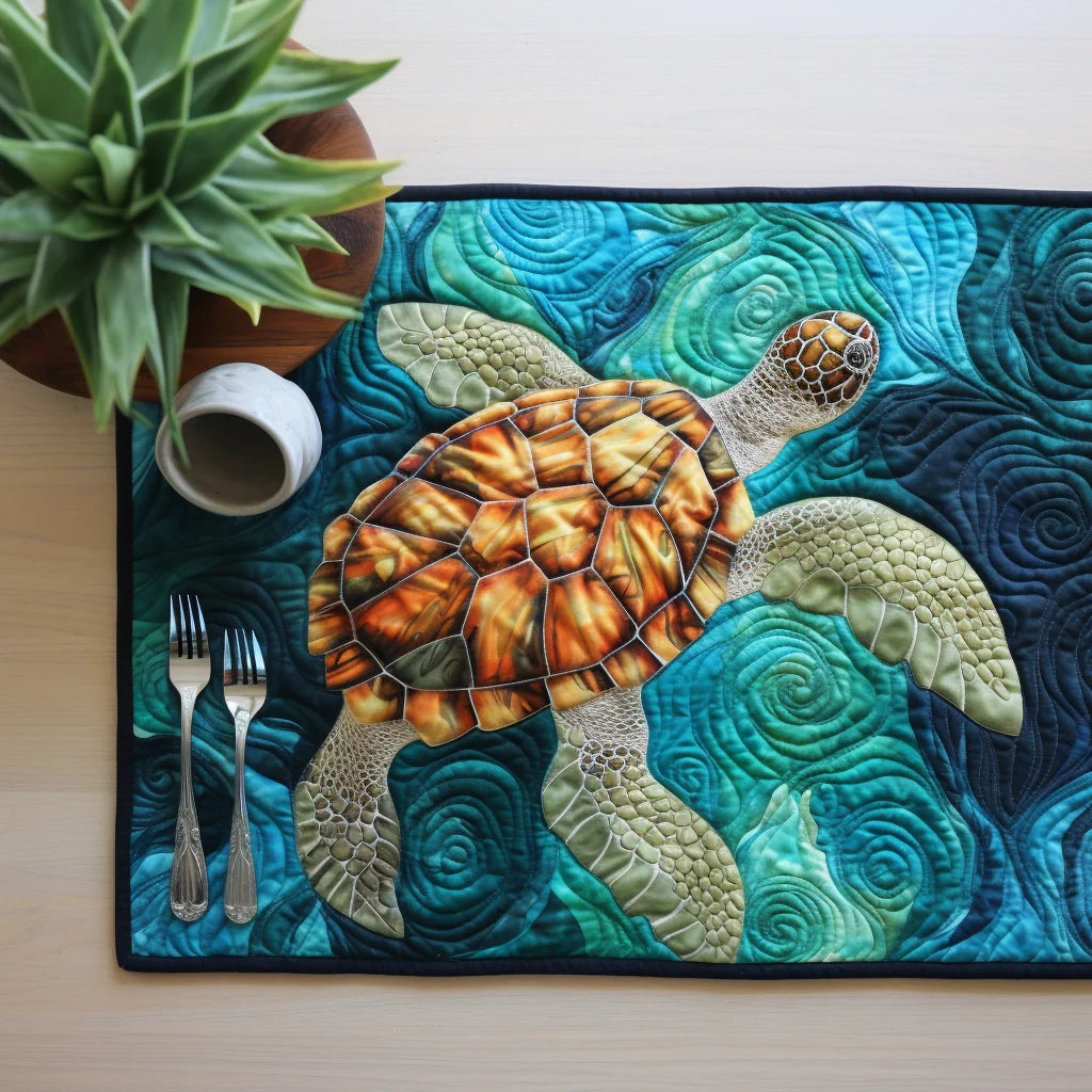 Sea Turtle TAI040124157 Quilted Placemats