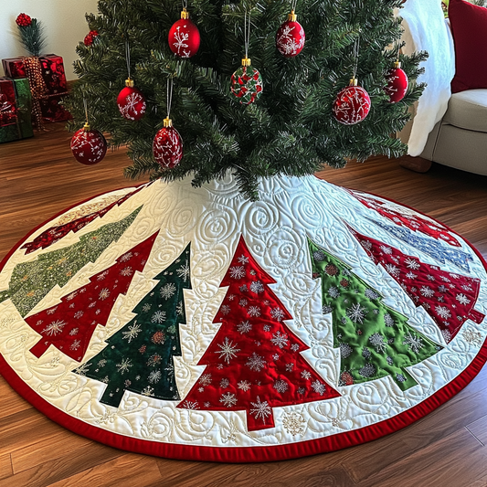 Christmas Tree TAI041024007 Quilted Tree Skirt