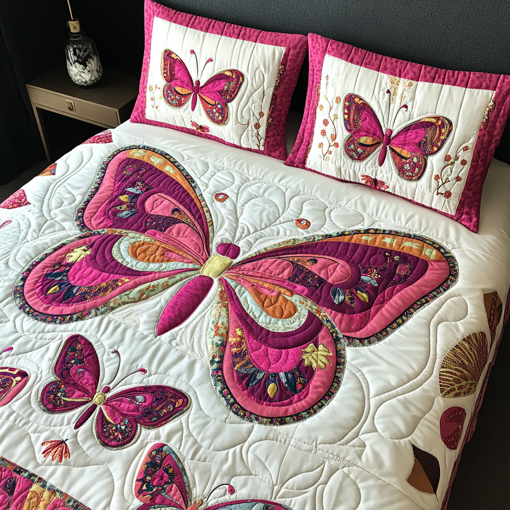 Butterfly TAI080824093 Quilt Bedding Set