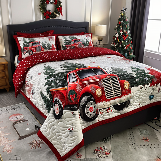 Christmas Truck TAI251124057 Quilt Bedding Set