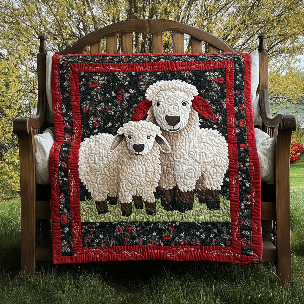 Sheep DAI010824100 Quilt Blanket