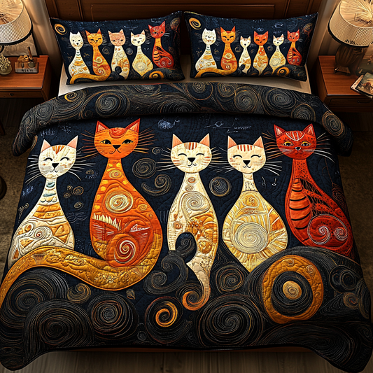 Cats TAI201124193 Quilt Bedding Set