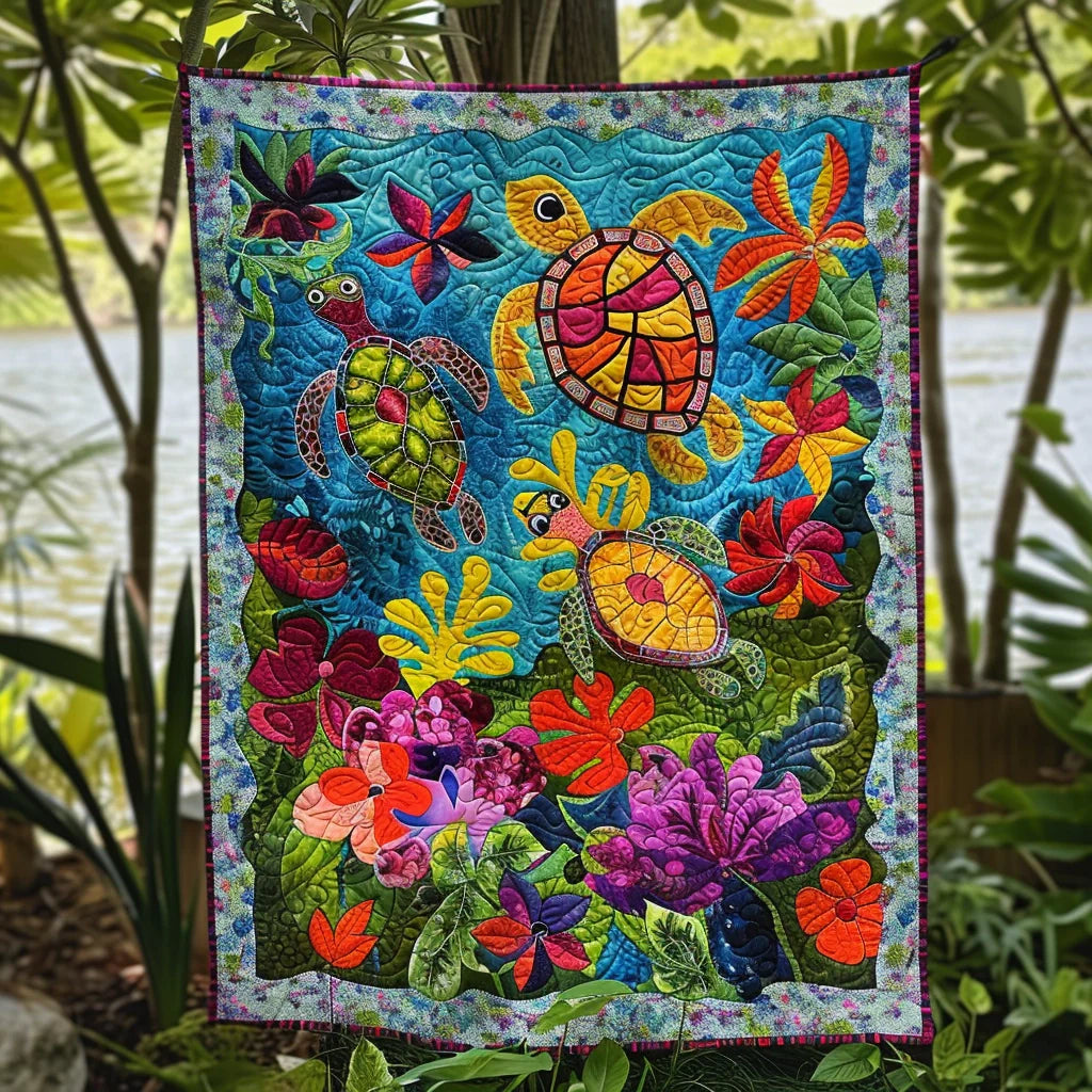 Turtle TAI020324119 Quilt Blanket