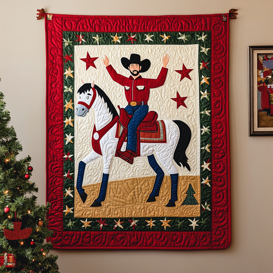 Christmas Cowboy DAI111124437 Quilt Blanket