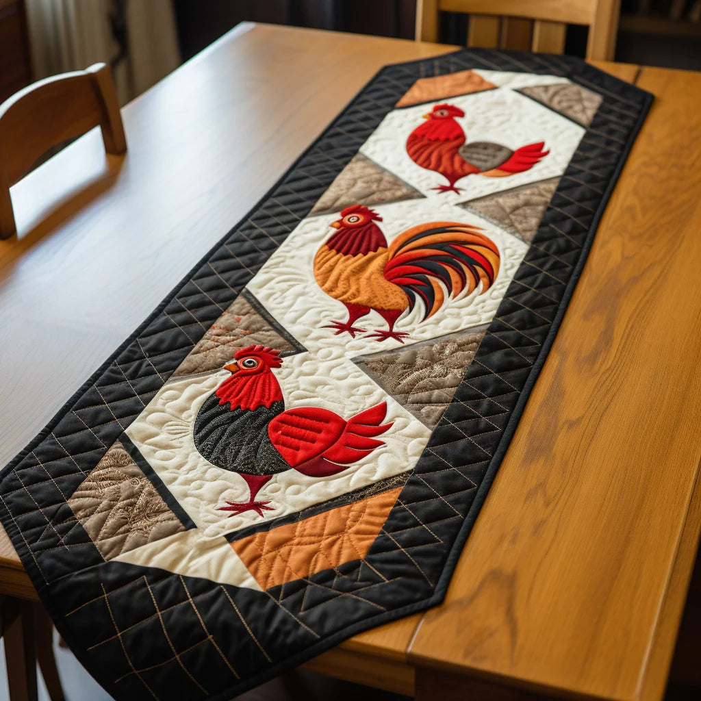 Chicken TAI261223147 Quilted Table Runner