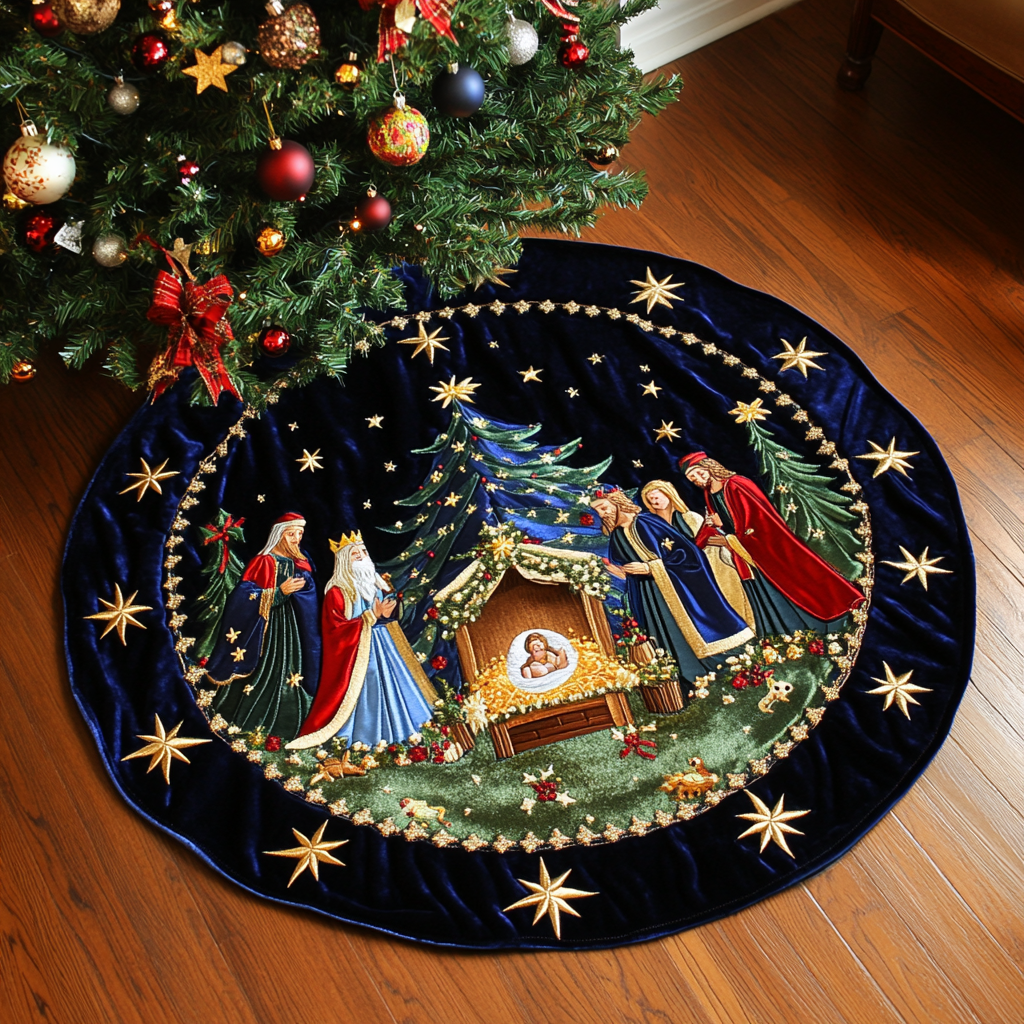 Nativity TAI021024089 Quilted Tree Skirt