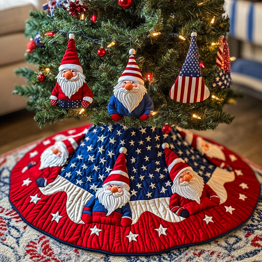 Patriotic Gnome DAI230924057 Quilted Tree Skirt