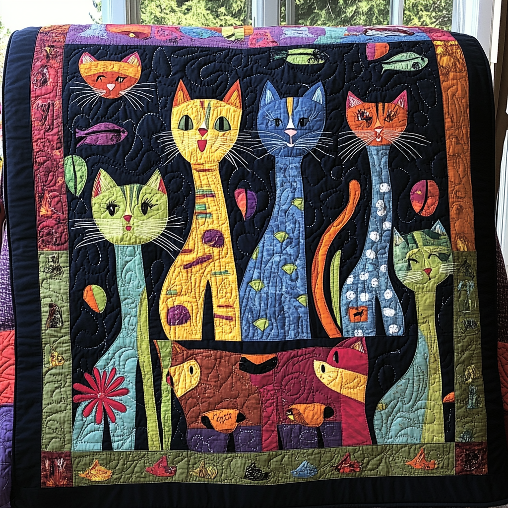 Cat TAI041024424 Quilt Blanket