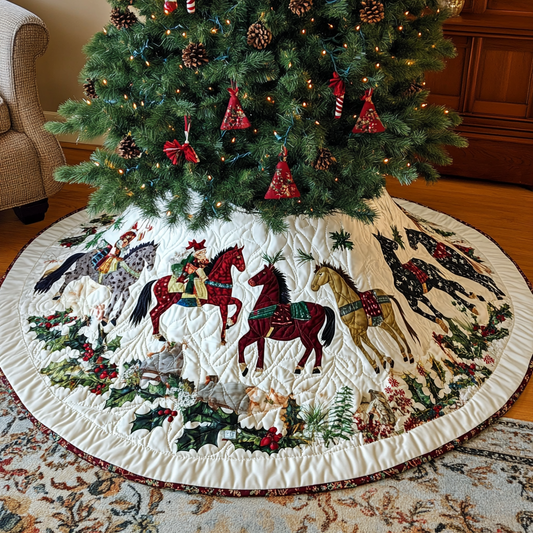 Christmas Horse TAI041024118 Quilted Tree Skirt