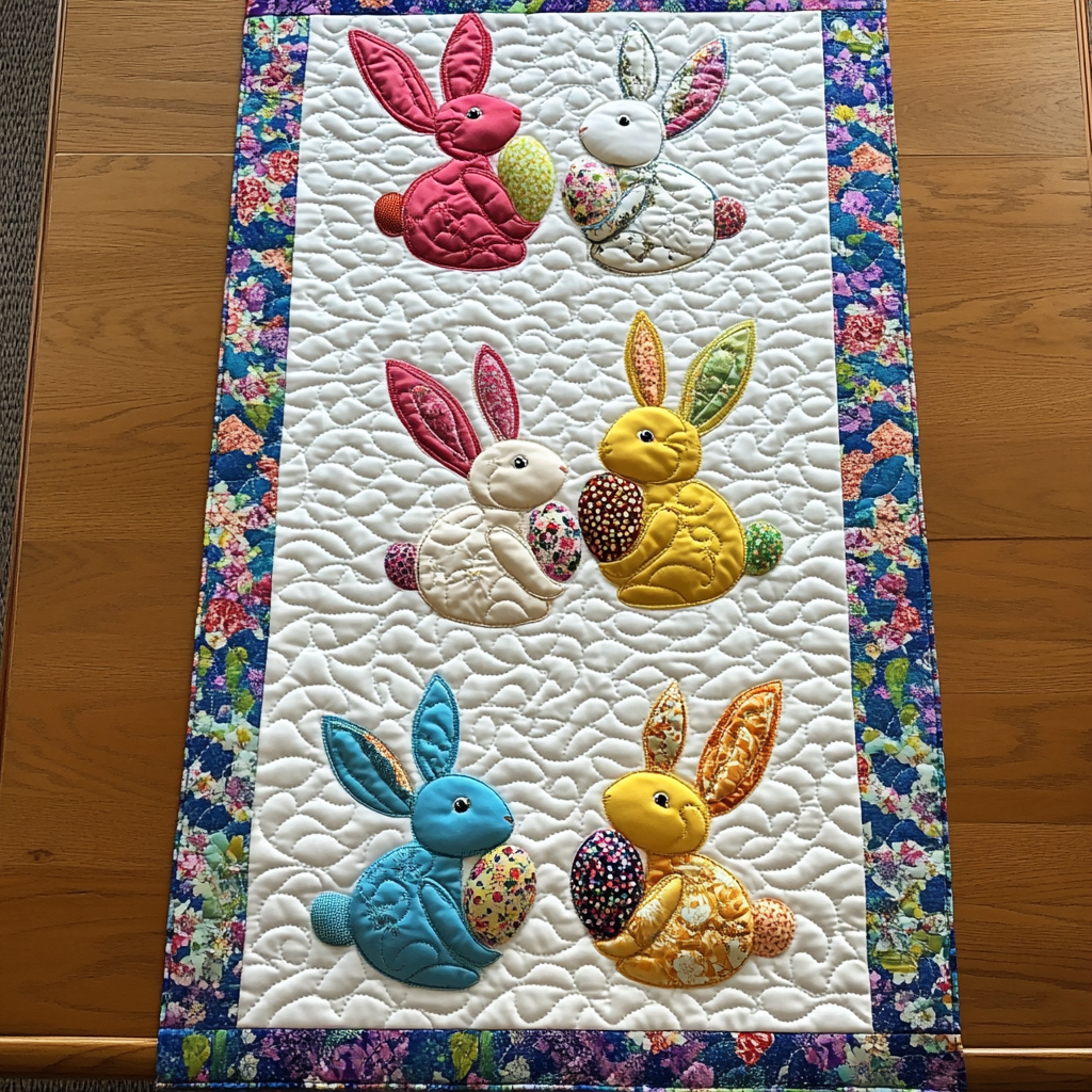 Easter Bunny DAI241224003 Quilted Table Runner