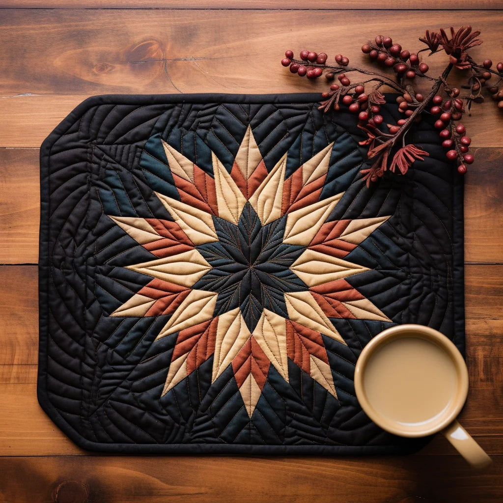 Flower Star TAI040124204 Quilted Placemats