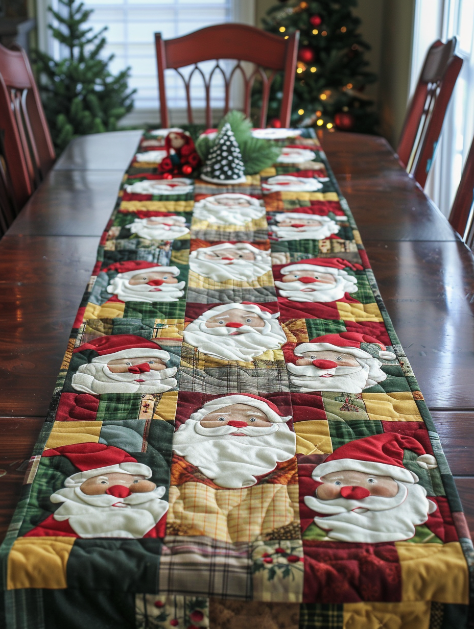 Christmas Santa TAI010824022 Quilted Table Runner