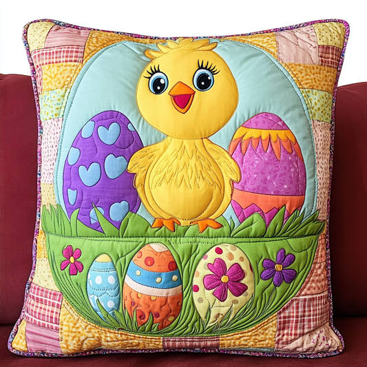 Easter Chick And Egg DAI301224124 Quilted Pillow Case