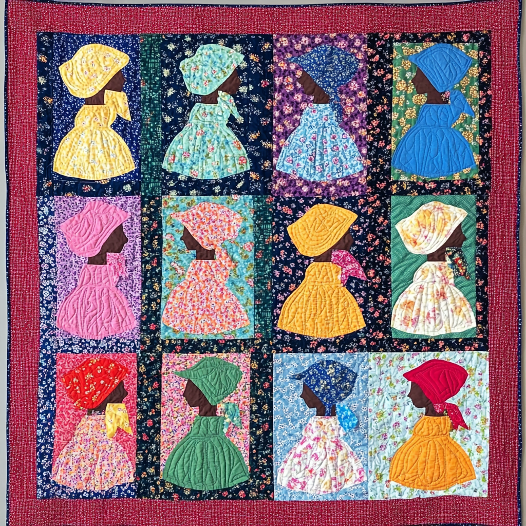 Sunbonnet Sue DAI040924255 Quilt Blanket