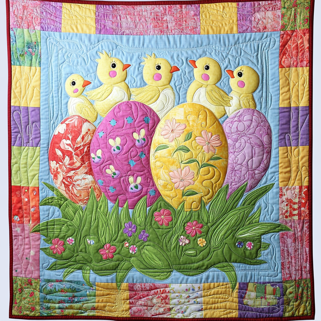 Easter Chick And Egg DAI301224006 Quilt Blanket