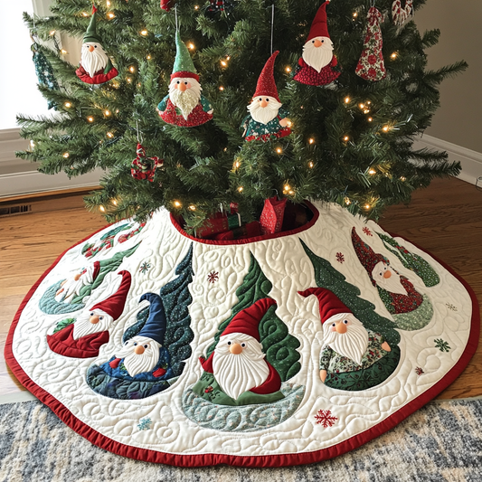 Christmas Gnome DAI040924134 Quilted Tree Skirt