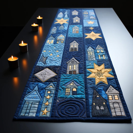 Jewish Hanukkah TAI040124422 Quilted Table Runner