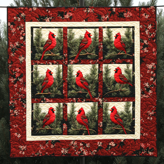 Christmas Cardinal TAI091024072 Quilt Blanket