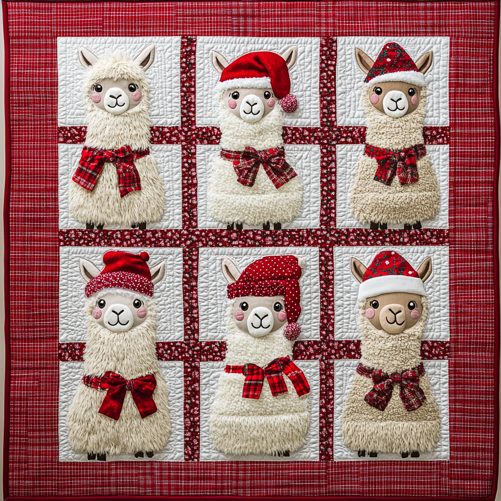 Christmas Alpaca DAI231124005 Quilt Blanket