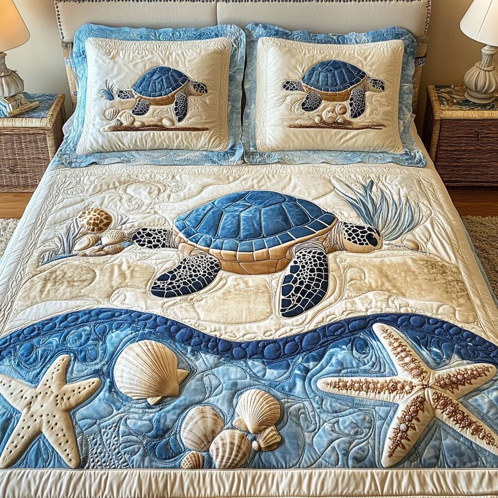 Sea Turtle TAI201124026 Quilt Bedding Set