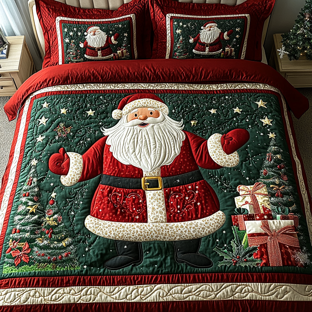 Christmas Santa TAI201124105 Quilt Bedding Set